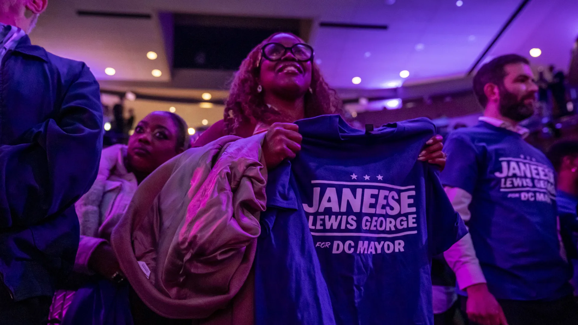 A large crowd gathered at Howard Theatre in January to hear from labor leaders and supporters at JLG's campaign launch. Photo: Maxine Wallace/The Washington Post via Getty Images